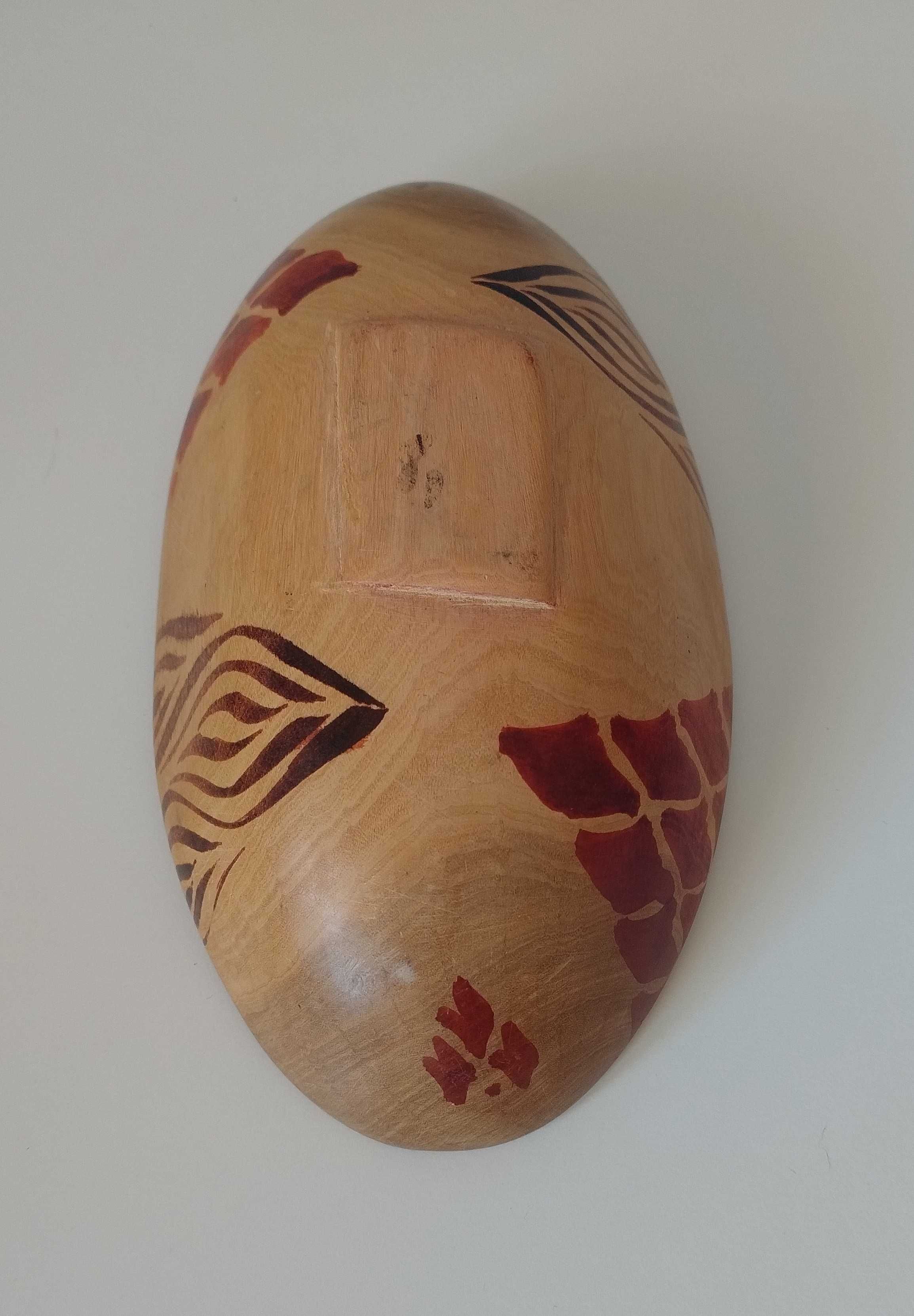 Misa miska miseczka drewniana z drewna ręcznie malowana afrykańska