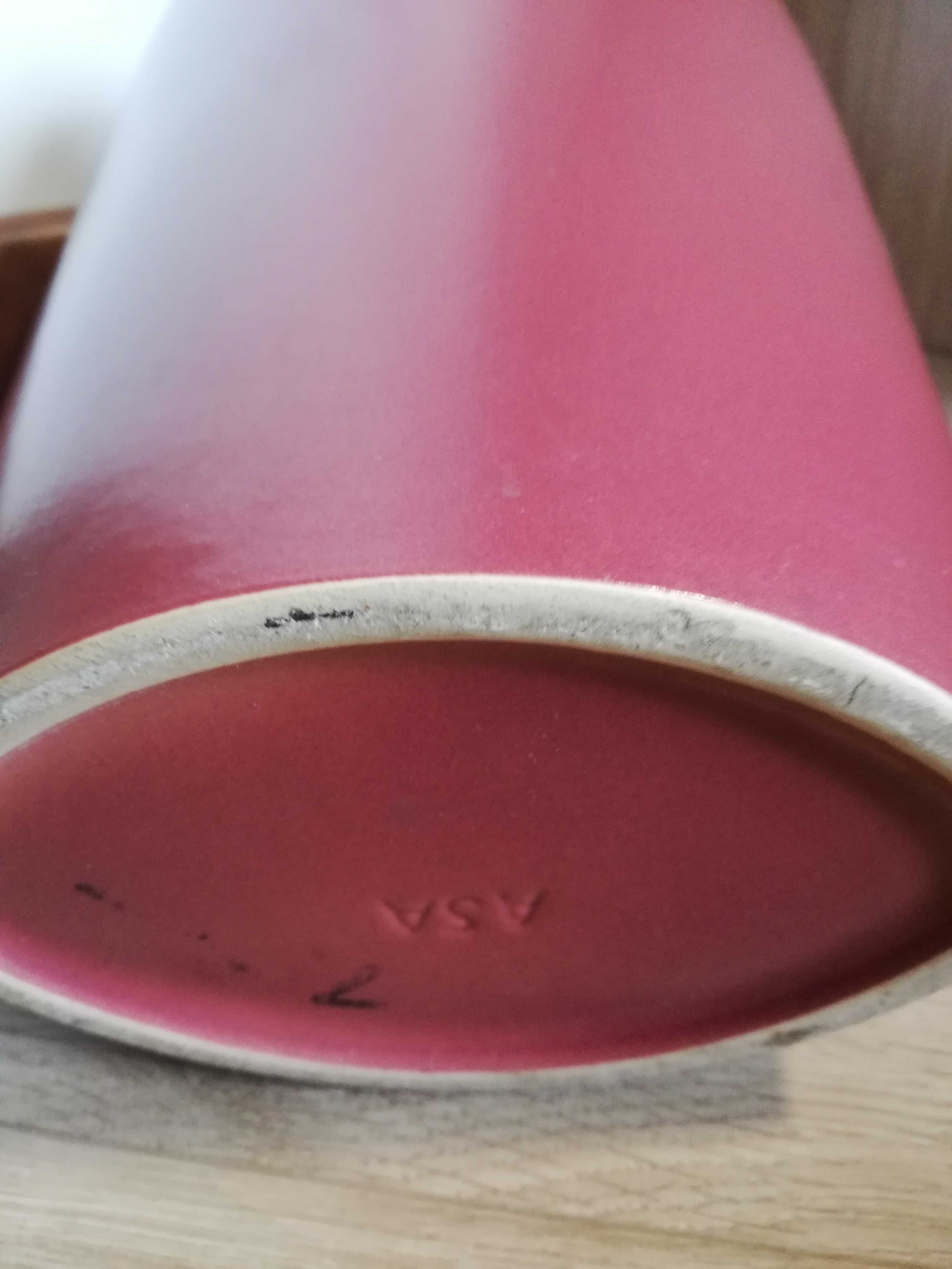 Wazon ceramiczny ASA Selection bordowy 34cm DUŻY