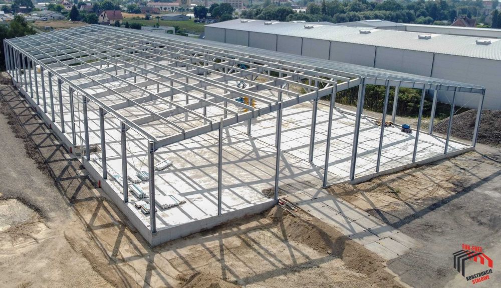 Konstrukcja stalowa Hala stalowa Hala Magazynowa Magazyn Ocynk