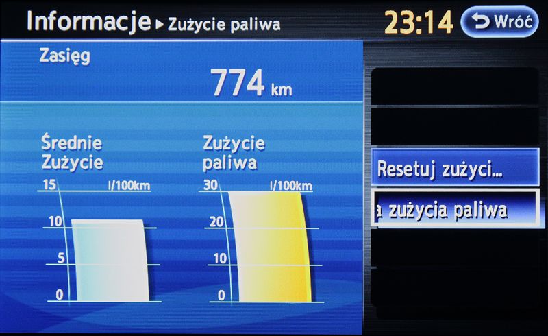 NISSAN X9 polskie menu lektor mapa