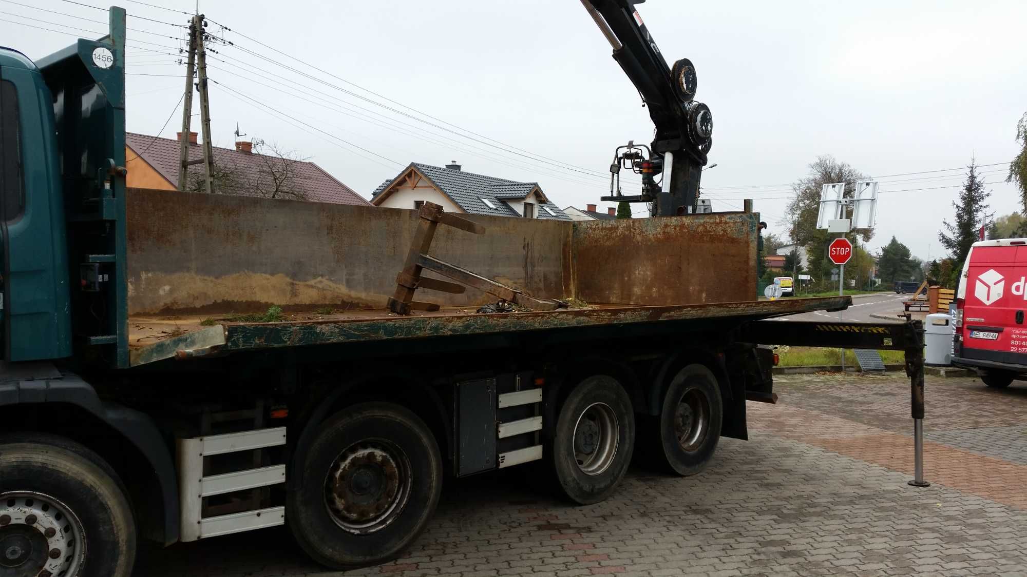 SCANIA P380 ,wywrotka, HDS HIAB 166 -RADIO, 8X4 ,