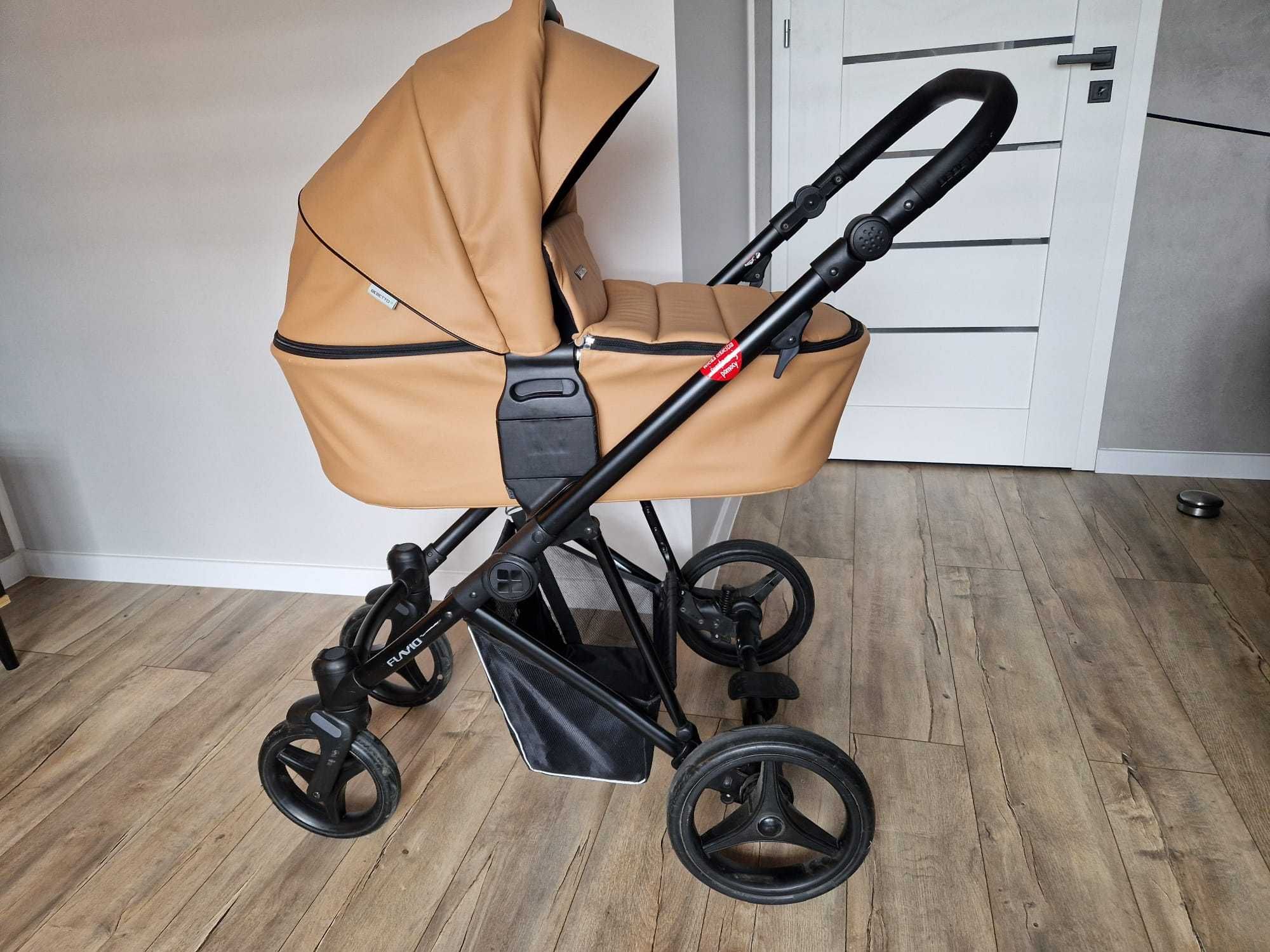 Wózek Bebetto Flavio 2w1 PRO, super STAN, spacerówka, adaptery