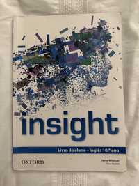 Insight Livro do aluno + ca- Inglês 10.° ano