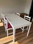 Vendo mesa de jantar IKEA EKEDALEN 1,80m + 4 cadeiras madeira