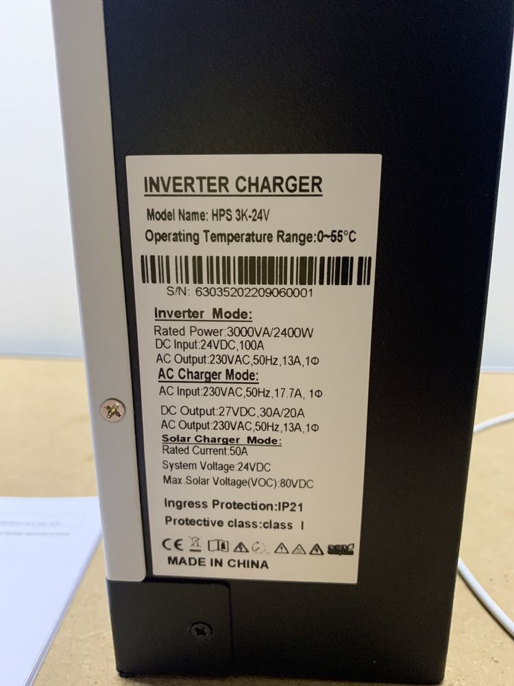 ИБП Инвертор 2400Вт 2.4Квт с чистой синусоидой бесперебойник для котла