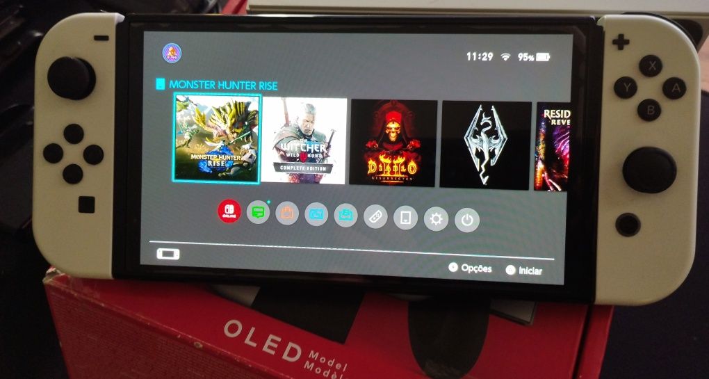 Nintendo Switch Oled garantia e jogos