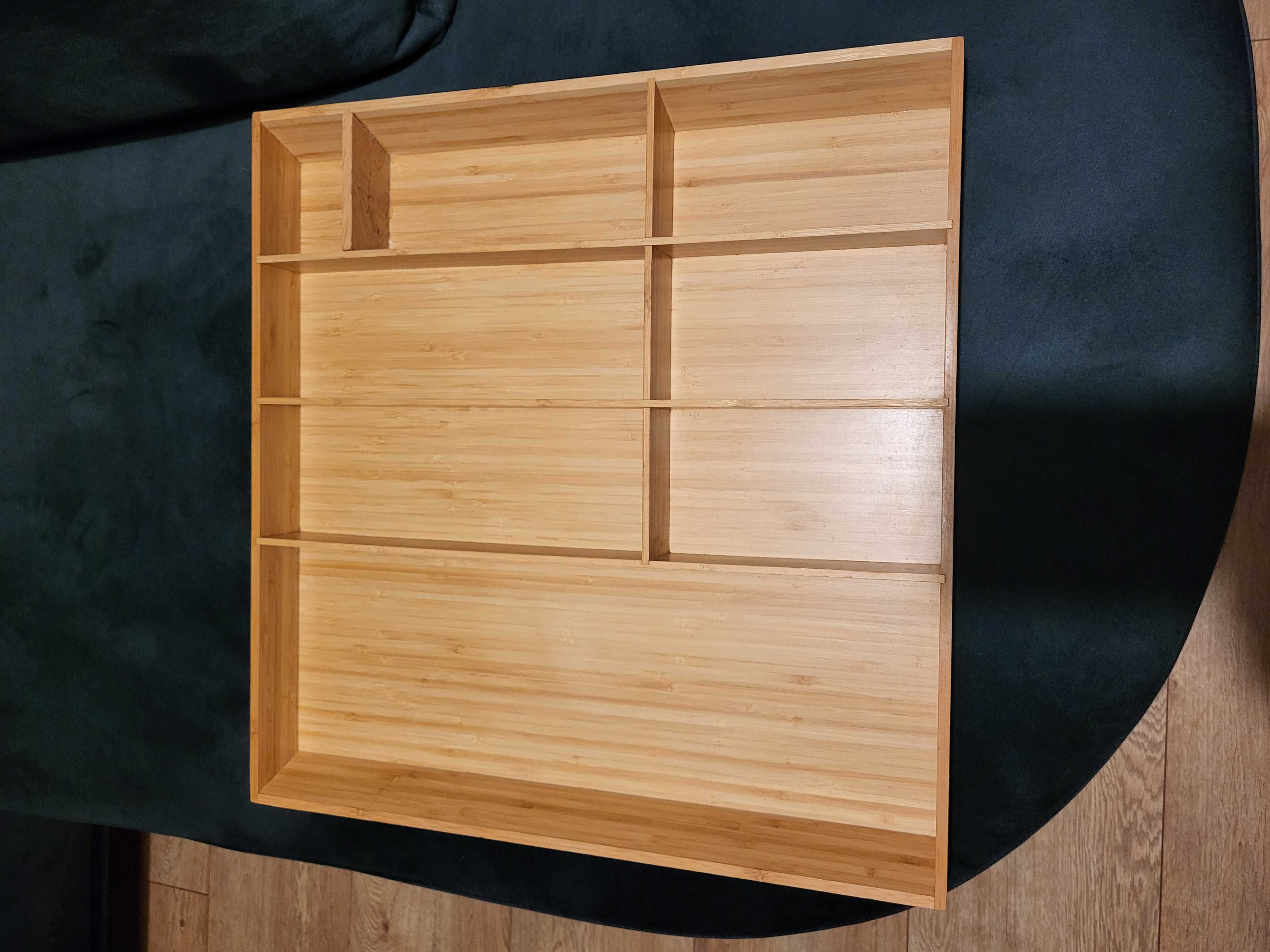 Pojemnik bambusowy na sztućce Ikea variera
