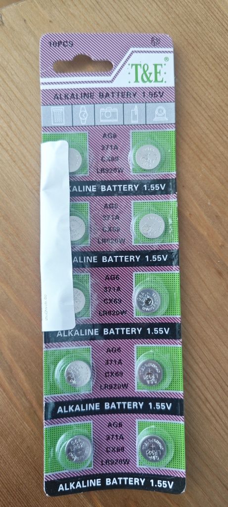 Alkaline battery AG6 (LR920W), 10pc