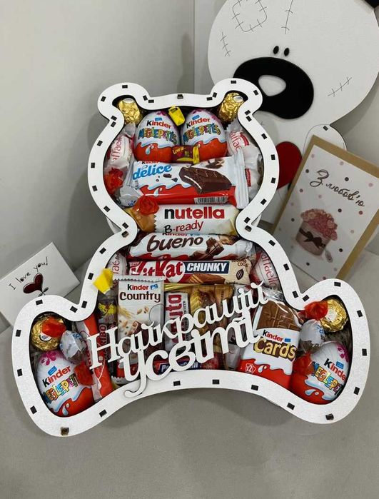 Солодкий бокс, Новорічний подарунок, Сладкий подарок девушке