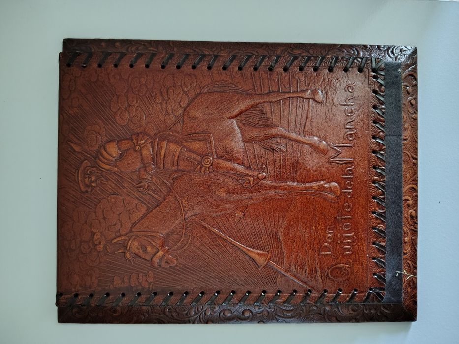 Блокнот вінтажний шкіряний Дон Кіхот