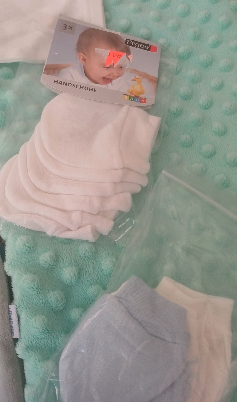 Wyprawka dla noworodka, kocyk + Śpiochy body niemowlęce