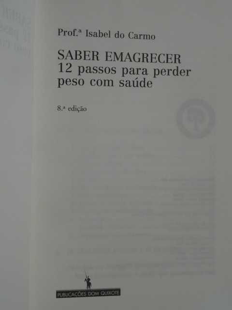 Saber Emagrecer de Isabel do Carmo