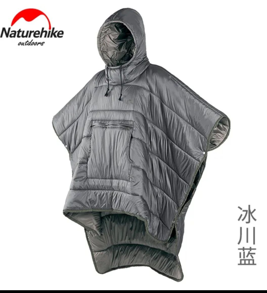 Спальный мешок-пончо Naturehike Hollow cotton NH18D010-P glacier blue