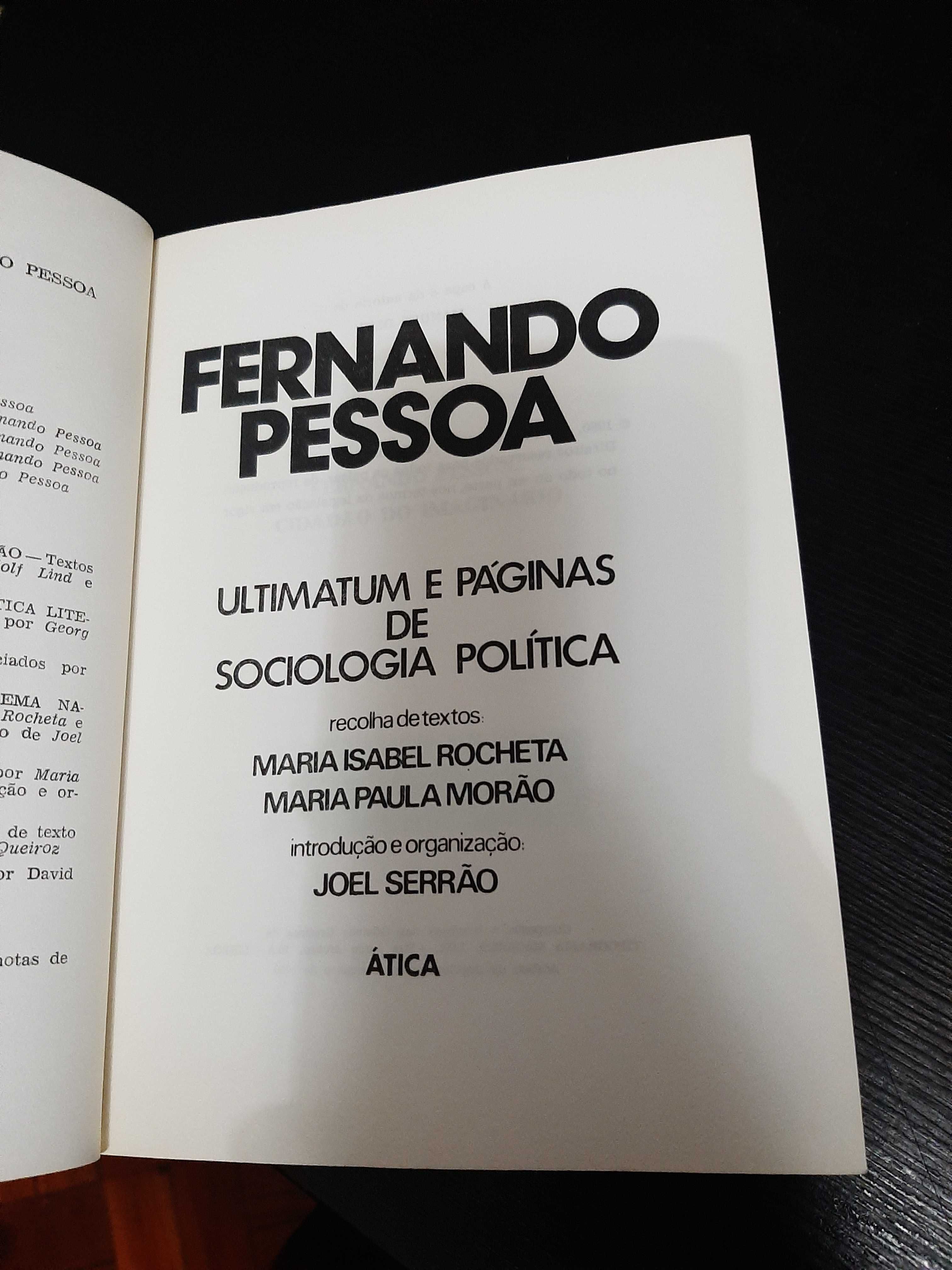 Fernando Pessoa – Ultimatum e páginas de Sociologia Política