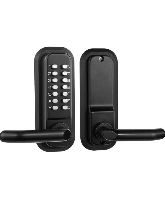 Mechaniczny zamek do drzwi z klawiaturą i klamką, mechaniczny zamek