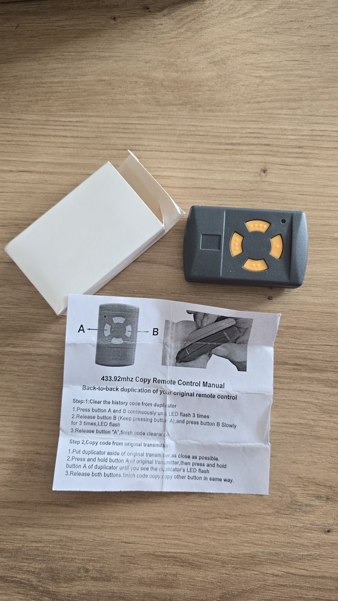 Pilot kopiujący 433.92mhz