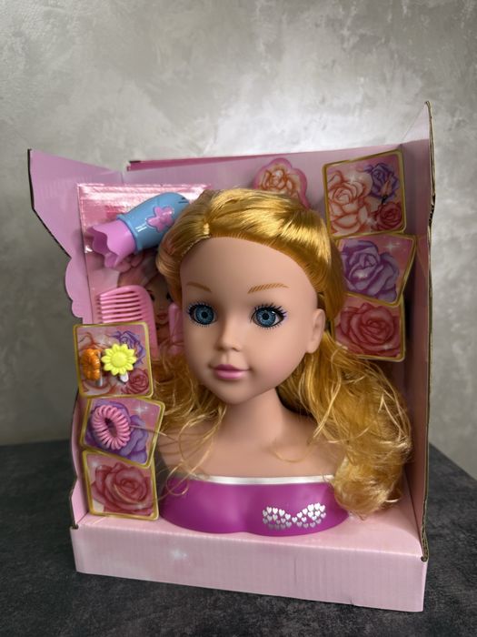 Лялька модель для зачісок. Манекен з аксесуарами.