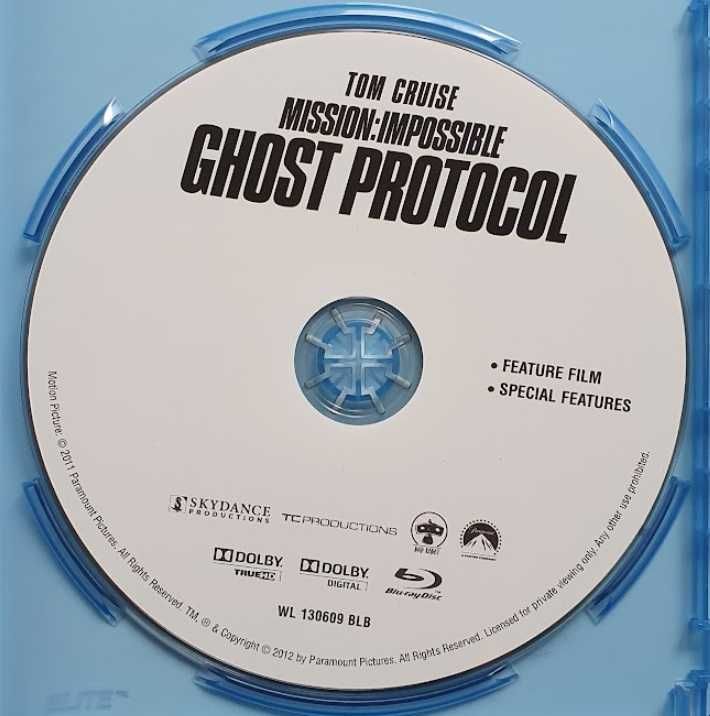 Mission: Impossible - Ghost Protocol – Tom Cruise – Blu-ray