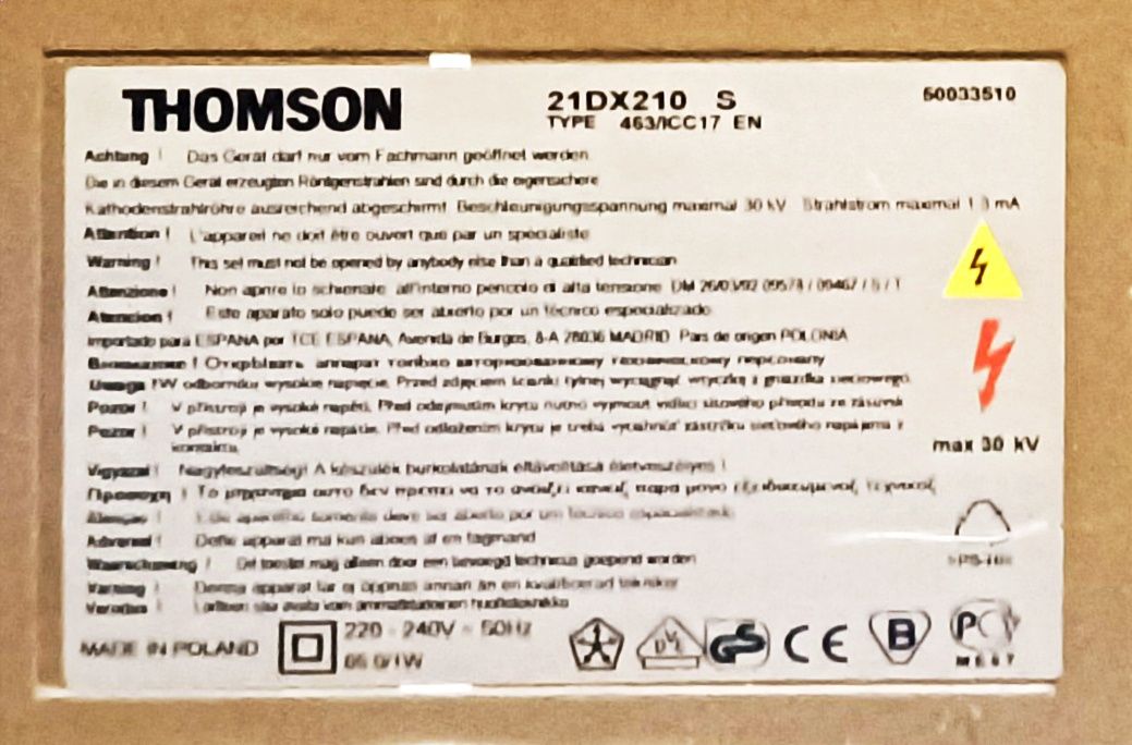 Telewizor Thompson 21 cali w KOSZALINIE