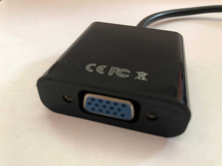 Adapter przejściówka wtyczka DVI-D 24+1 pin / gniazdo VGA monitora
