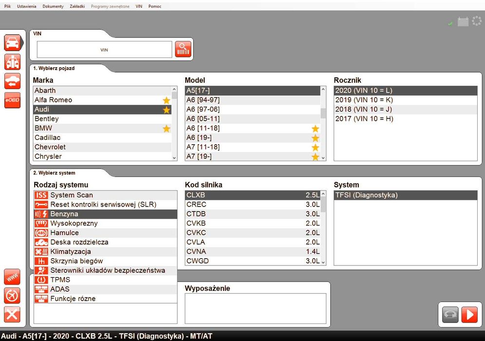 program diagnostyczny do interfejsów testerów multidiag pro + plus