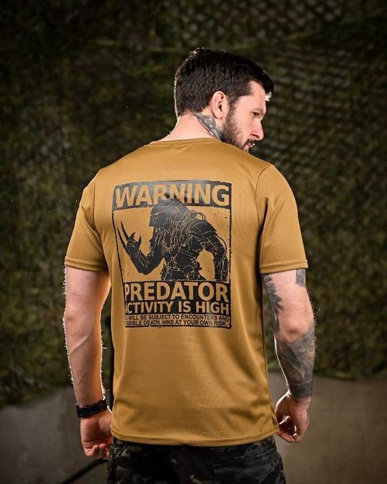 Тактична футболка Predator Coolmax  койот Новинка 2025!