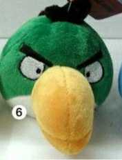 Pássaro verde angry birds peluche