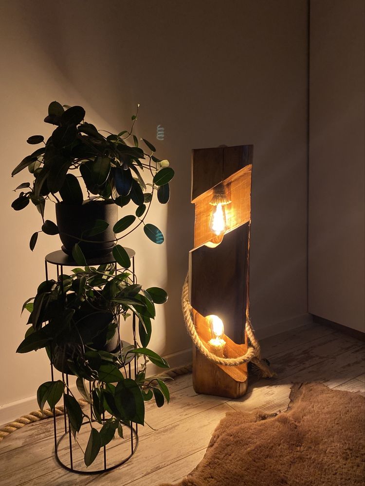 Rustykalne LAMPY wolnostojące