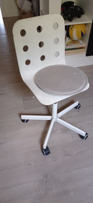 Dziecięce krzesło biurowe, biały, ikea