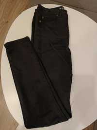 Jeansy Cubus spodnie czarne rurki wysoki stan skinny 31