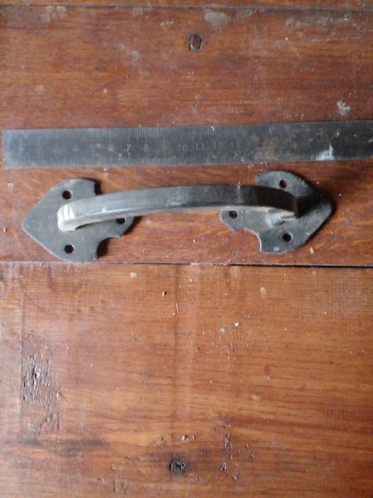 Ручка дверная металлическая большая для массивных дверей