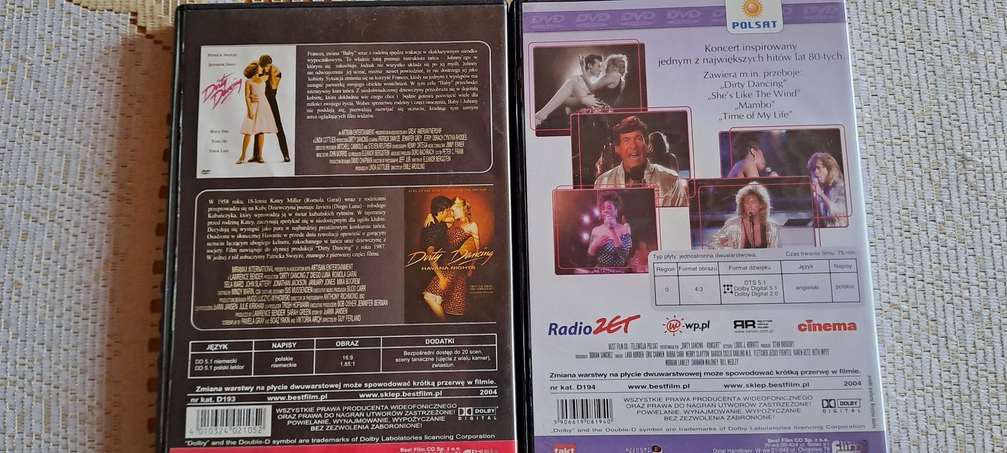 Dirty Dancing 1,2 plus koncert dvd