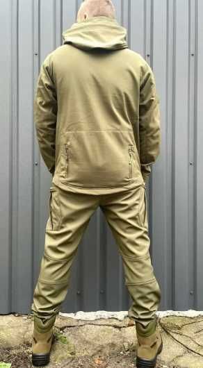 чоловічий костюм софт шел на флісі колір хакі
