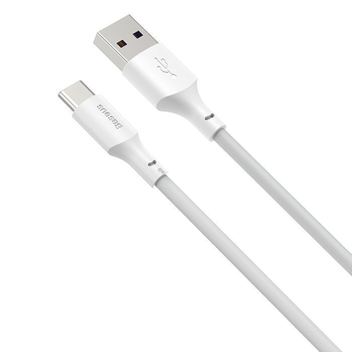 Kable USB Baseus 2x Typ C 1,5m Quick Charge 40W Biały