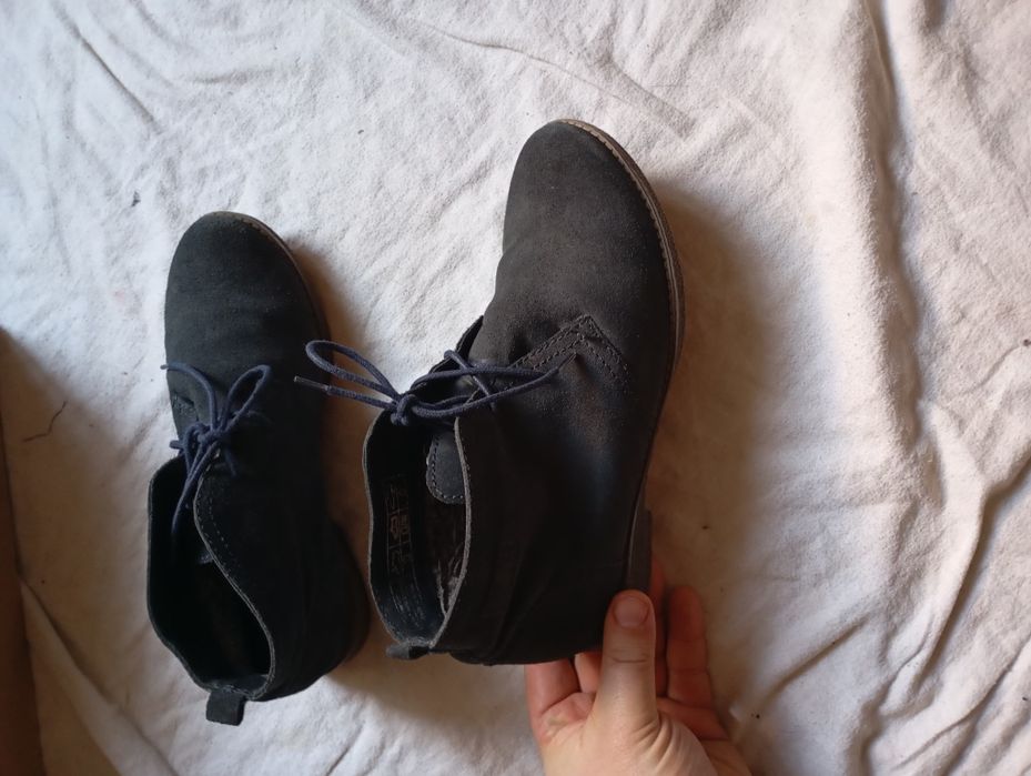 Ботинки женские осень -зима замшевые р37 Германия