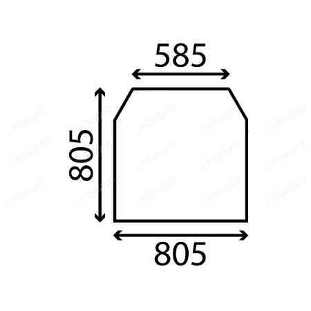 szyba szyberdach JCB 525, 527, 530, 535, 537, 540, 525-58, ACX066