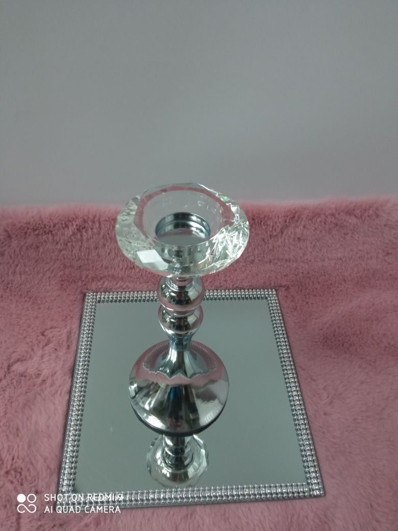 Świecznik srebrny na tealight