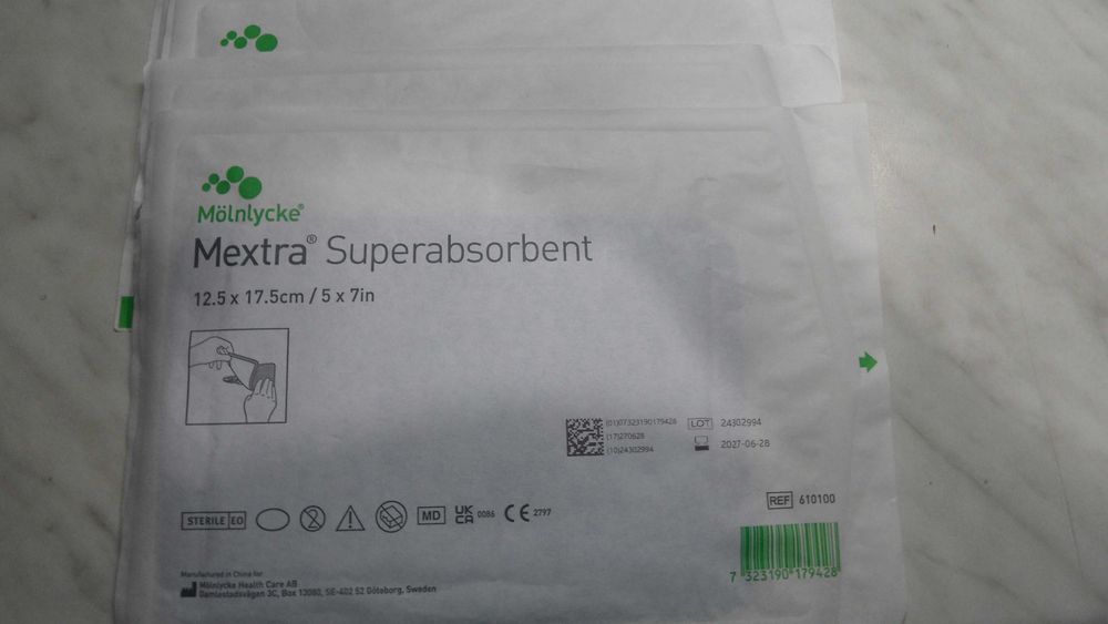 Opatrunki 4 sztuki Mextra Superabsorbent