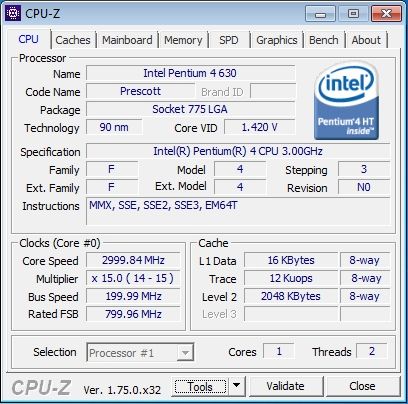 Komputer PC(Intel 3 GHz/2GB DDR2/SATA/500Wat/HDMI)