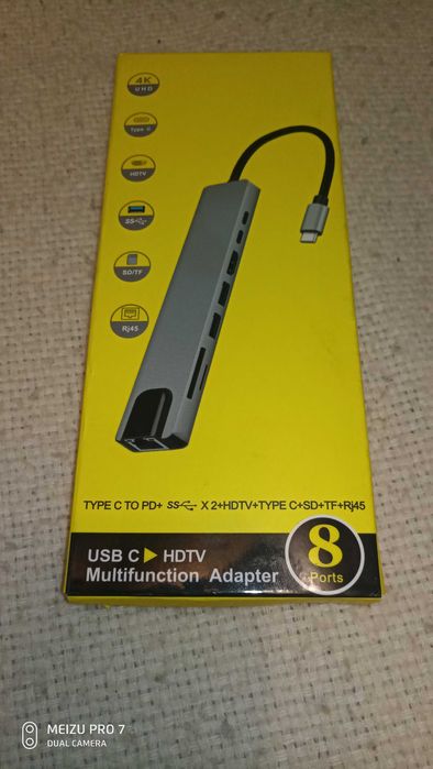 Адаптер Док-станція 8-in-1TYpe-C