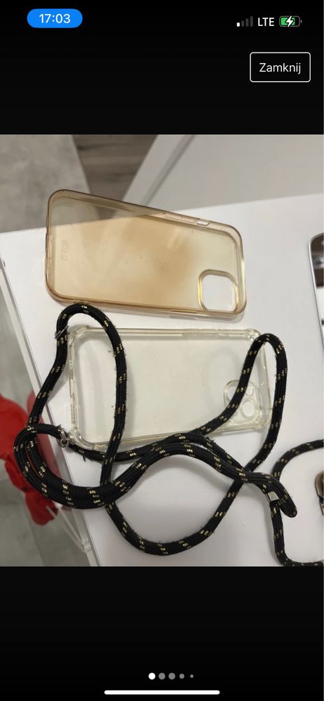 Etui iphone  sznurek
