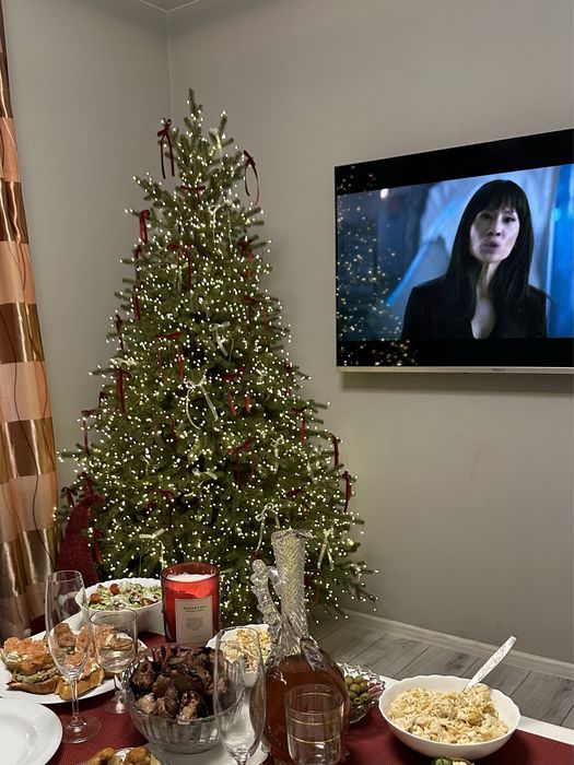 Гирлянда мишура на зеленом проводе 50 метров usb гірлянда на дроті