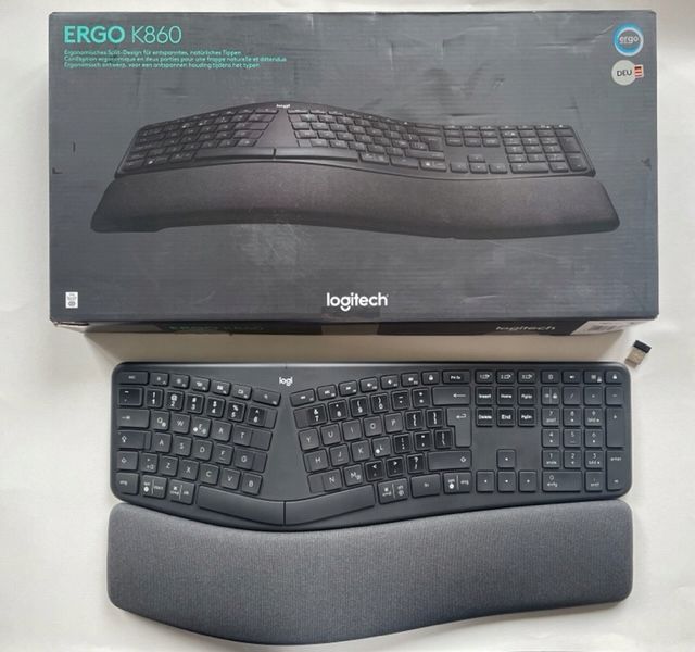 klawiatura membranowa logitech ergo k860 qwerty opis