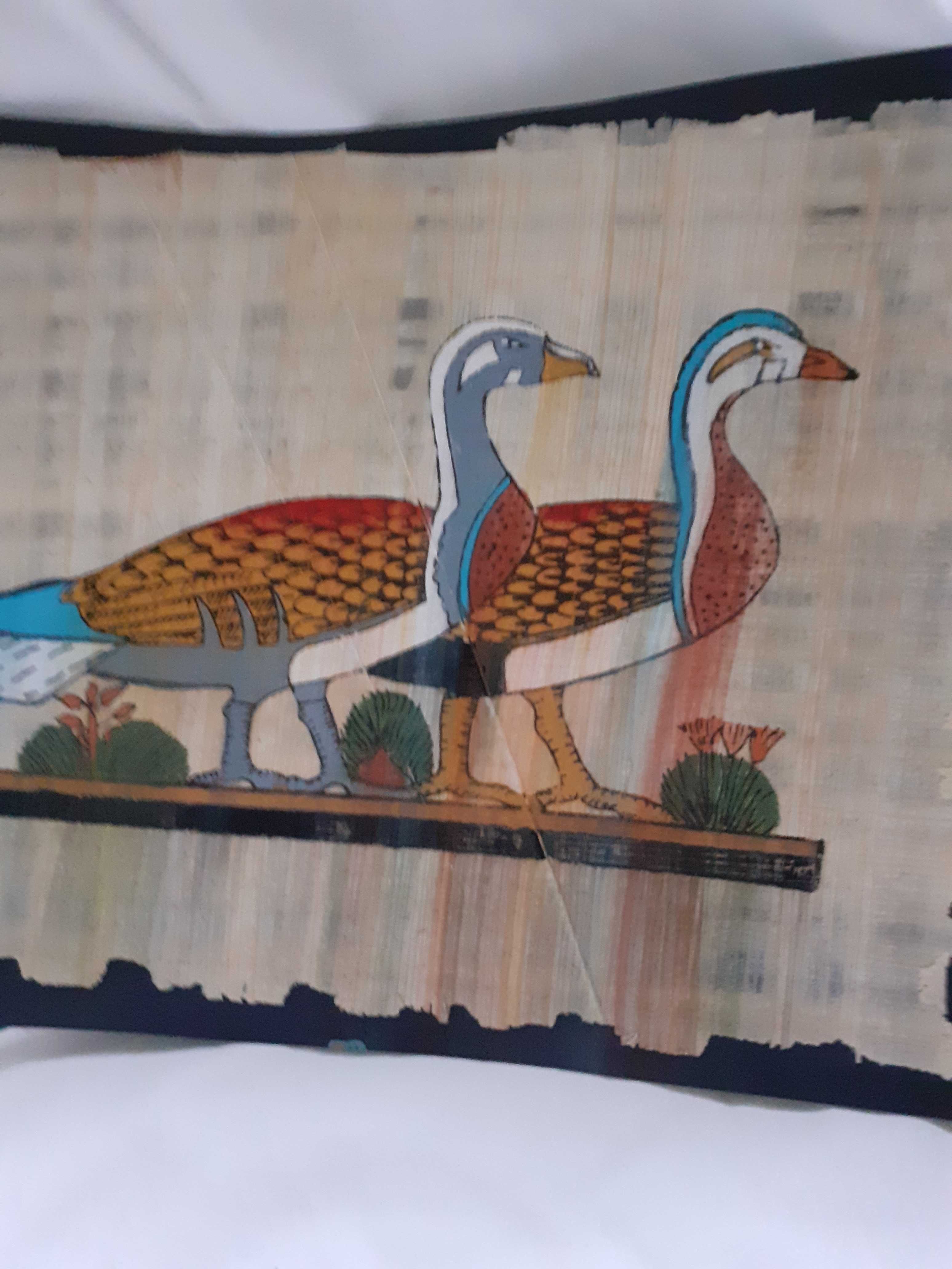 papirusowe obrazki reprodukcje egipskie zestaw