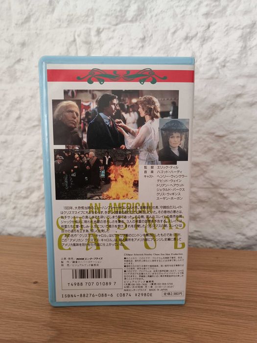 Filme VHS An American Christmas Carol Visual Book Japan Video