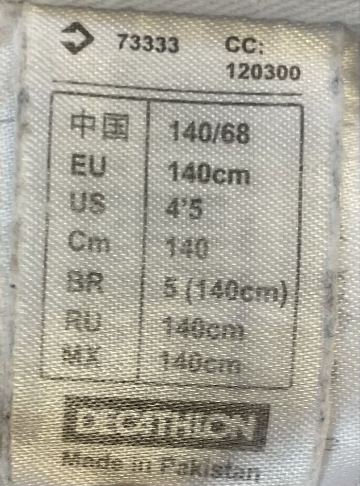 Kimono białe 140cm