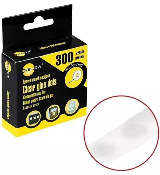Kropki żelowe mocujące w rolce YELLOW ONE