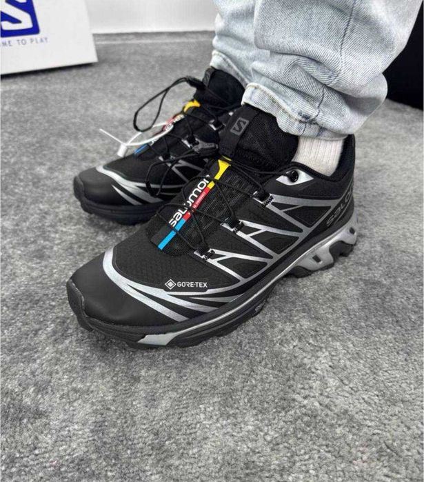 (БЕЗ ПЕРЕДОПЛАТИ)Salomon XT-6 Adv Black White Gore-Tex Соломони ХТ-6