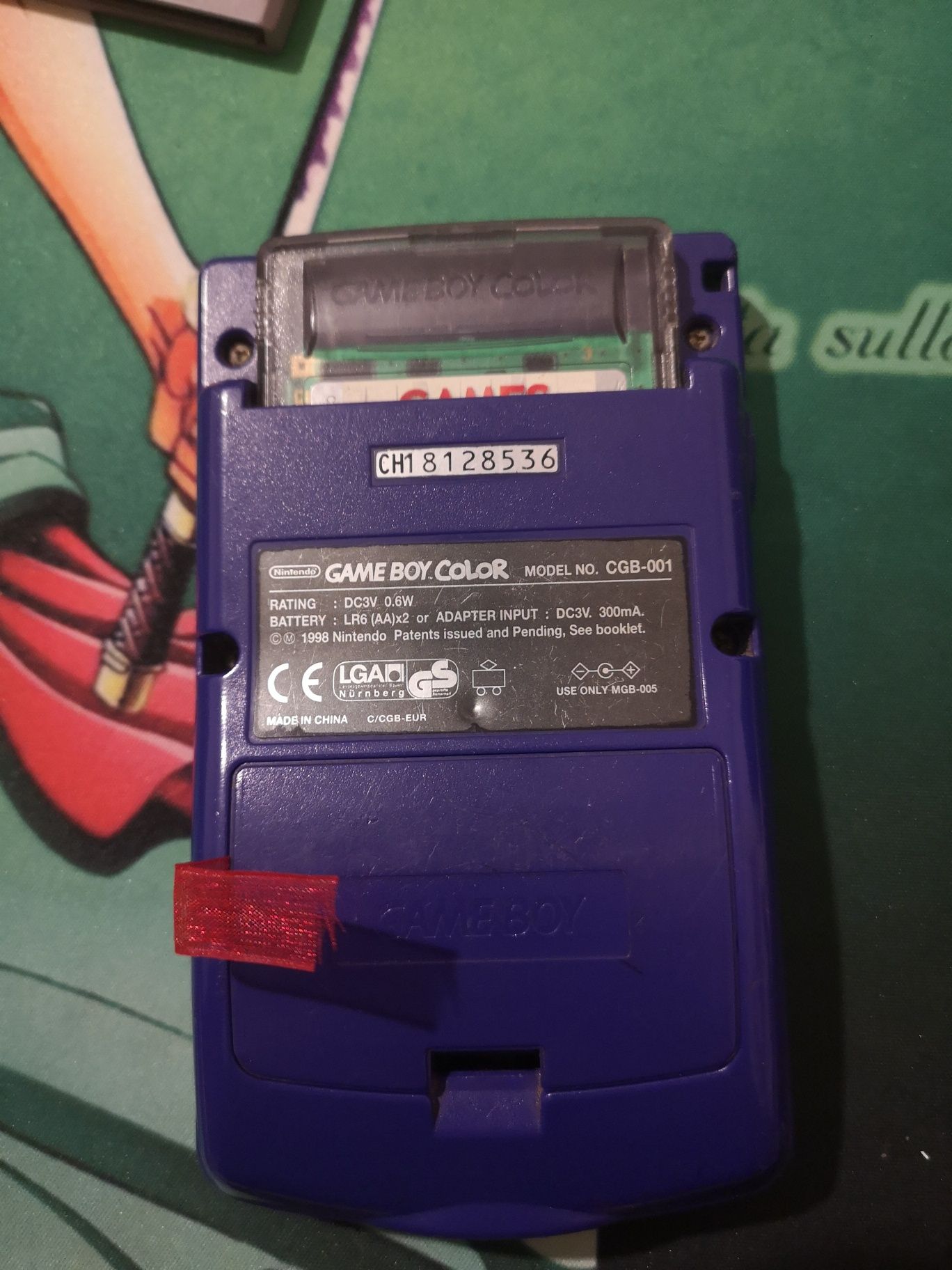 Game Boy color roxo original e a trnahar a 100%