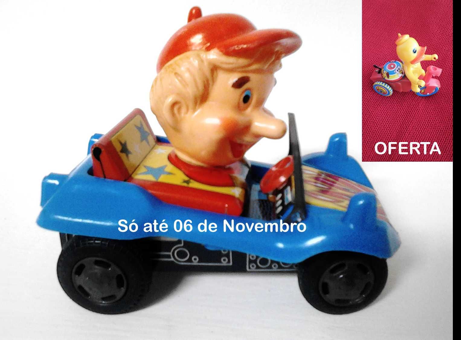 Carro chapa a corda mui raro a funcionar vintage oferta mota até 6 nov